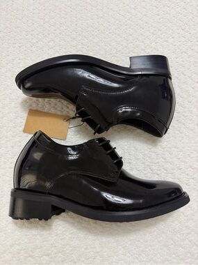 Calden 4 Inches Elevator Height Increase Classic Patent Leather Shoes Men’s 9